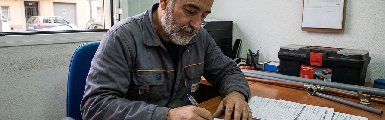 Emisión de boletines de fontanería en Erandio